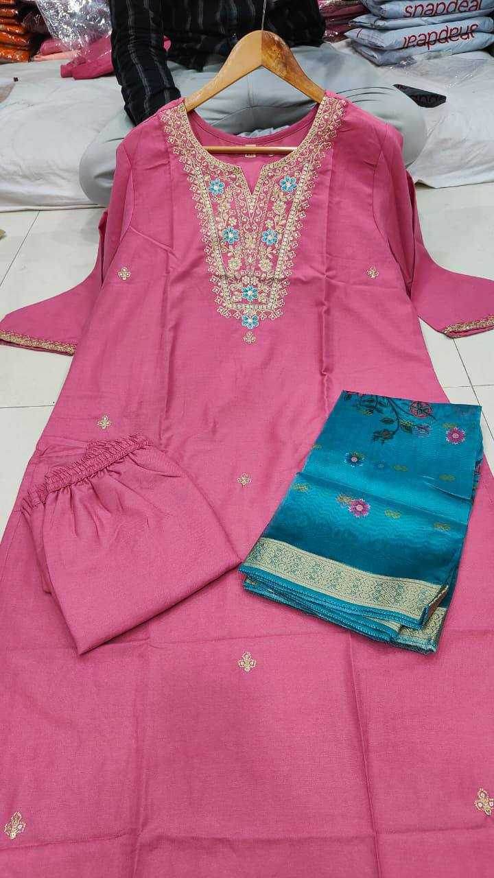 Viscose Designer Embroidered Kurti - MYLUXURY LANE ENTERPRISE